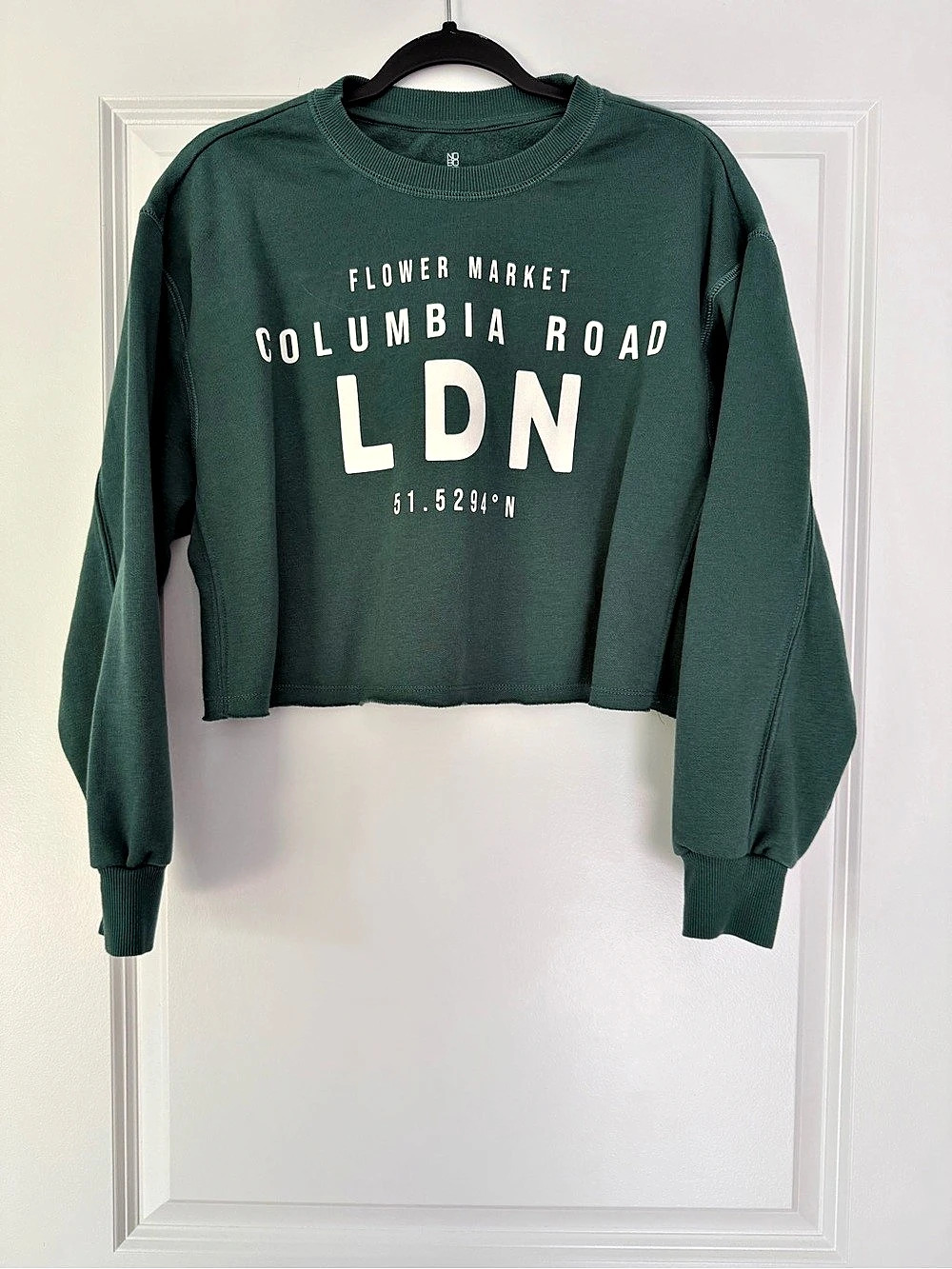 No Boundaries Columbia Road Flower Market Graphic Sweatshirt Green Medium